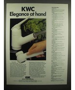 1992 KWC Faucet Ad - Elegance at Hand - £14.78 GBP