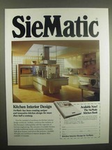 1992 SieMatic Kitchen Ad - $18.49