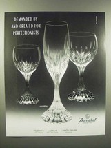 1989 Baccarat Massena Crystal Ad - For Perfectionists - $18.49