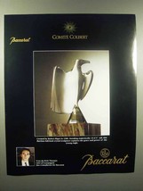 1989 Baccarat Crystal Ad - Young Eagle, Robert Rigot - $18.49