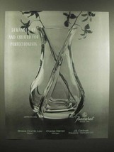 1989 Baccarat Crystal Serpentin Vase Ad - Demanded - $18.49