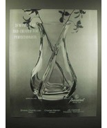 1989 Baccarat Crystal Serpentin Vase Ad - Demanded - £14.78 GBP