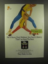 1989 Eveready Super Heavy Duty Battery Ad - Keep Beat - £14.62 GBP