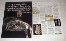 1988 MacGregor RPM Golf Club Ad - Jack Nicklaus - £14.86 GBP