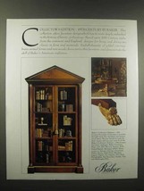 1988 Baker Furniture Ad, Collector Edition 19th Century - £14.54 GBP