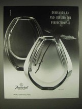 1988 Baccarat Neptune Crystal Ad - For Perfectionists - $18.49