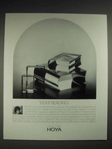1987 Hoya Crystal Books Ad - Light Reading - £14.77 GBP