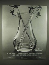 1986 Baccarat Crystal Vase Ad - At Service of Monarchs, Luminaries - $18.49