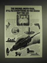 1985 Dremel Moto-Tool Ad - Fix Everything But the Cat - £14.87 GBP