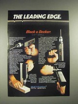 1985 Black & Decker M47 series drill Ad - Leading Edge - £14.55 GBP