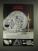 1985 Royal Copenhagen Blue fluted pattern China Ad - £14.78 GBP