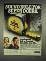 1981 Stanley Powerlock Rule Ad - For Super Doers - £14.45 GBP