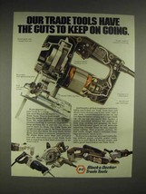 1980 Black & Decker Trade Tools Model 7565 Jig Saw Ad - $18.49