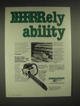 1980 Pioneer P41 chainsaw Ad - RRRRRRely abilty - $18.49