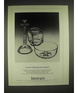 1980 Tiffany &amp; Co. Baccarat Crystal Ad - Vase, Bowl + - £14.69 GBP