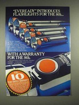 1980 Eveready Energizer Flashlights Ad - £14.61 GBP