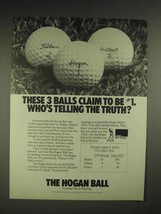 1980 Hogan Golf Ball Ad - Who&#39;s Telling the Truth? - $18.49