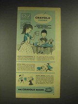 1958 Birney & Smith Crayola Crayons Ad - Constructive - $18.49