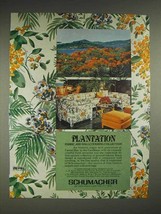 1979 Schumacher Plantation fabric, Wallcovering Ad - £14.73 GBP