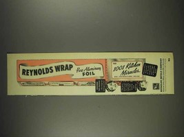 1952 Reynolds Wrap Aluminum Foil Ad - £14.46 GBP