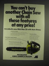 1976 McCulloch Mini Mac 35 chainsaw Ad - Features - £14.54 GBP