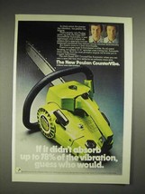 1975 Poulan CounterVibe chainsaw Ad - Absorb Vibration - £14.54 GBP