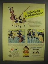 1945 Johnson's Glo-Coat Ad - For the Kitchen Brigade - $18.49