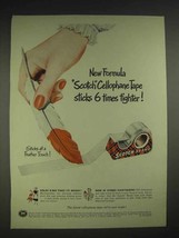 1953 3M Scotch Cellophane Tape Ad - Sticks Tighter - £14.77 GBP