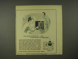 1953 Windex Spray Cleaner Ad - You&#39;re Looking Better - £14.78 GBP