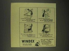 1943 Windex Cleaner Ad - Nurse&#39;s Aid Works Night - $18.49