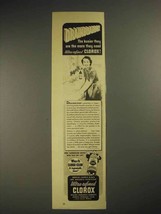 1941 Clorox Bleach Ad - Drainboards - $18.49