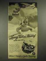 1941 Scott Tissue Waldorf Toilet Paper Ad - New Arrival - $18.49
