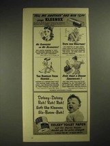 1941 Kleenex Tissues Ad - No Clinkers in my Blinkers - $18.49