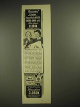 1940 Clorox Bleach Ad - Treasured Linens - £14.65 GBP