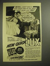 1940 Lux Detergent Ad - Didn't Have Good Time at Party - £14.65 GBP