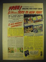 1941 Ivory Snow Detergent Ad - Trips to New York - $18.49