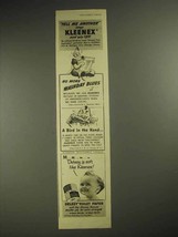 1941 Kleenex Tissues Ad - Tell Another - £14.77 GBP