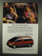 1993 Toyota Previa Minivan Ad - The Small Details - $18.49