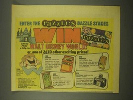 1975 Razzles Gum Ad - Walt Disney World - $18.49