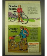 1973 Raleigh Record 24, Sprite Bicycle Ad - For Roads - £14.54 GBP