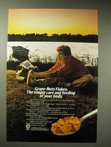 1987 Post Grape-Nuts Flakes Cereal Ad - £14.48 GBP
