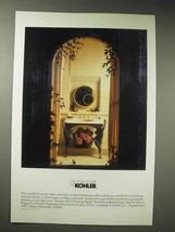 1987 Kohler Uccella Console, IV Georges Brass Faucet Ad - $18.49