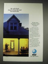 1988 AT&amp;T Telephone Ad - Lot to Be Said for Small Talk - £14.52 GBP