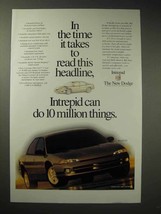 1995 Dodge Intrepid ES Car Ad - 10 Million Things - £14.76 GBP