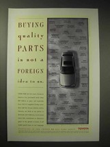 1996 Toyota Avalon Car Ad - Buying Quality Parts - £14.62 GBP