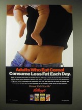 1997 Kellogg&#39;s Cereal Ad - Consume Less Fat Each Day - £14.53 GBP