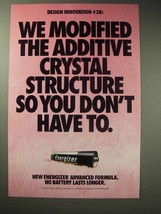 1998 Energizer Battery Ad - Modified Crystal Structure - $18.49