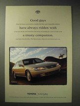 1998 Toyota Camry Car Ad - With a Trusty Companion - $18.49