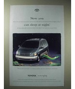 1998 Toyota Sienna Minivan Ad - You Can Sleep at Night - £14.76 GBP