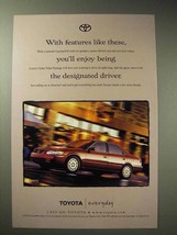 1998 Toyota Camry Car Ad, Enjoy Being Designated Driver - £14.77 GBP